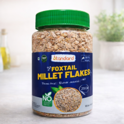 Foxtail millet flakes thinai aval 200g healthy breakfast cereal high fiber millet flakes product