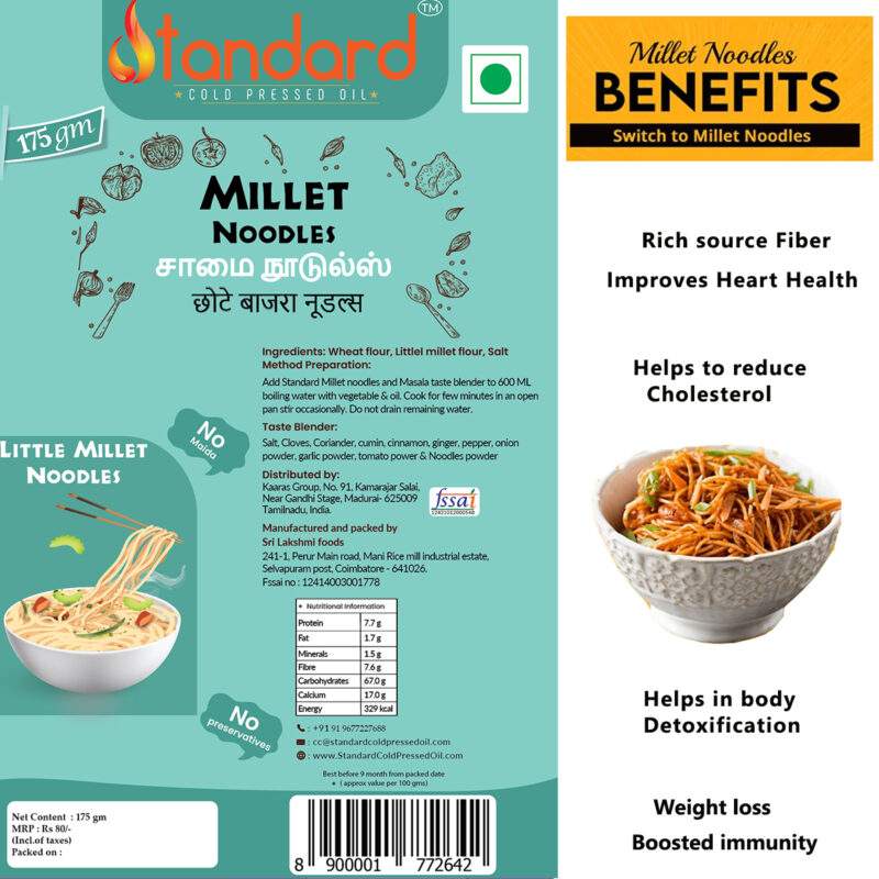 Little Millet Noodles | Samai Noodles | Kutaki Noodles
