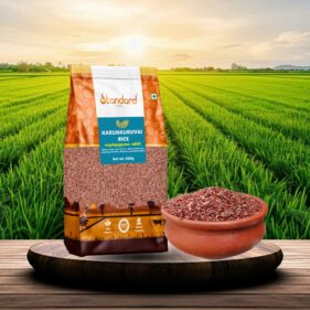 Shop now -A traditional red rice variety known for its earthy flavor and health benefits, commonly used in South Indian cooking
