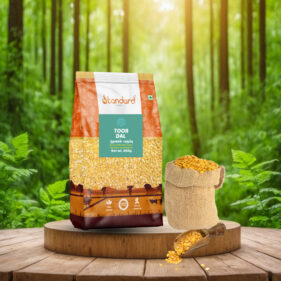 Shop Toor Dal (Thuvaram Paruppu) online – Buy now from nearby stores or wholesale. High-quality lentils available for immediate purchase at the best price. Show now!