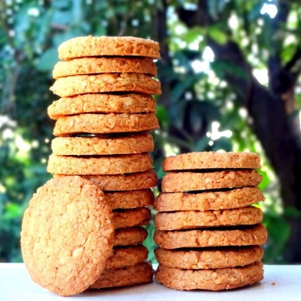 Wheat Badam Cookies