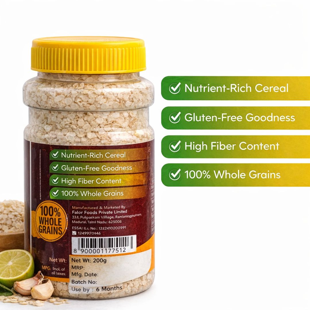 Barnyard Millet Flakes / குதிரைவாலி அவல் / ಅಲೆಗಳು ಅವಲಕ್ಕಿ / ఊడలు అటుకులు / सांवा चेवरा (200 Gm) 3 Barnyard Millet Flakes / குதிரைவாலி அவல் / ಅಲೆಗಳು ಅವಲಕ್ಕಿ / ఊడలు అటుకులు / सांवा चेवरा (200 Gm) - Image 3