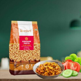 buy Sorghum - Jowar Millet Pasta - Nutritious gluten-free pasta made from sorghum and jowar, rich in fiber and protein for healthy meals._11zon