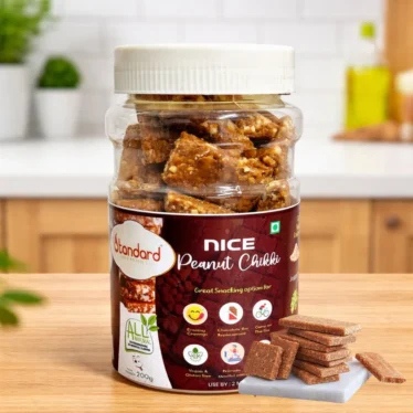 healthy peanut chikki with no preservatives no colors and no GMO snack