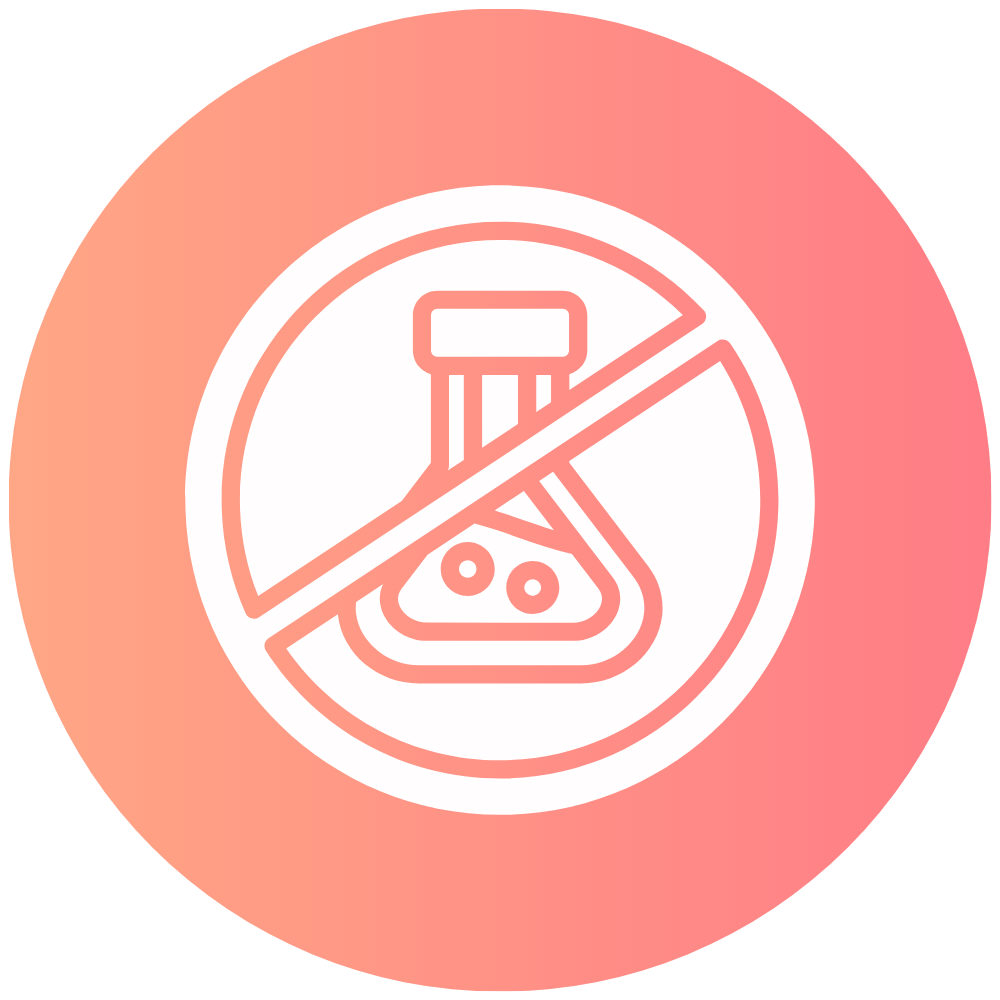 “Chemical-free formula made with natural ingredients” “Safe and gentle chemical-free care for all skin types”