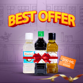 Hair Care Trio Pack Coconut, Castor & Neem Oil (200ml each)