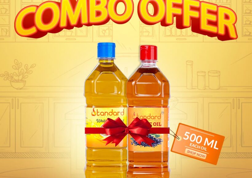 Salad Lovers Bundle Pack Wooden Cold Pressed White &Amp; Black Sesame Oil Duo (500Ml Each)