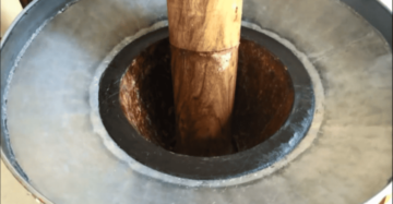 Wooden Cold Press Machine Extracting Oil From Dry Coconut Copras