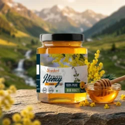 Acacia honey 300g jar pure raw natural honey with golden color premium quality honey