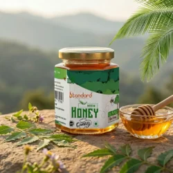 Neem honey natural raw honey jar with herbal benefits pure organic honey for health