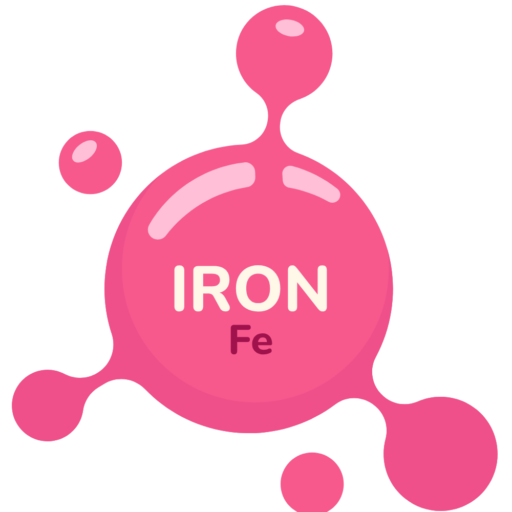Natural ingredients that help combat iron deficiency and improve hemoglobin" "Herbal blend supporting healthy iron levels and blood production"