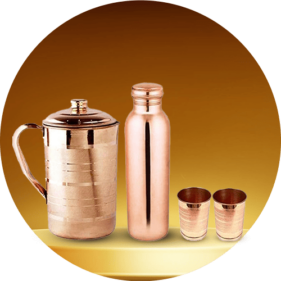 Buy Copper Items 100% Natural and Pure Online Store to Buy the Copper Items India