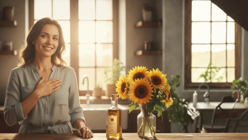 लाकडी घाण्यात काढलेले सूर्यफूल तेल: हृदय आरोग्य, त्वचेचा तेज आणि स्वादिष्ट, पौष्टिक स्वयंपाकासाठी सर्वोत्तम निवड 13 “Kovilpootti Nattu Sakkarai Jaggery Balls Neatly Arranged In A Traditional Brass Bowl – Pure, Natural, And Healthy Sweet Made From Sugarcane – Perfect Festive Treat – Buy Online From Standardstore