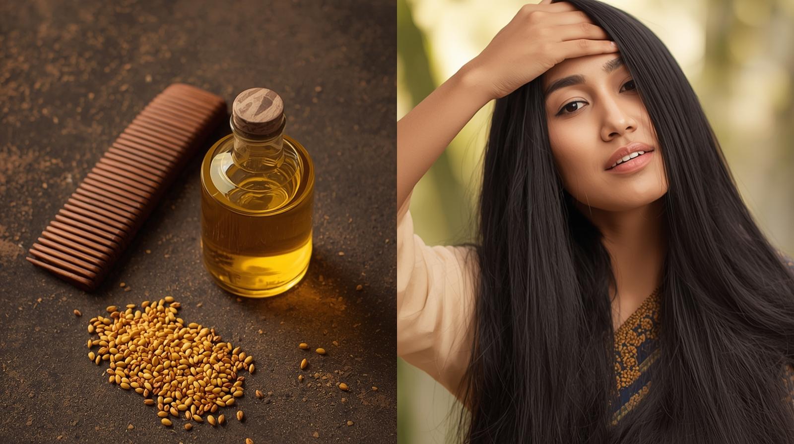 கடுகு எண்ணெய் தலைமுடி வளர்ச்சி மற்றும் ஆரோக்கியத்துக்கு இயற்கையான நன்மைகள் கொண்டது.