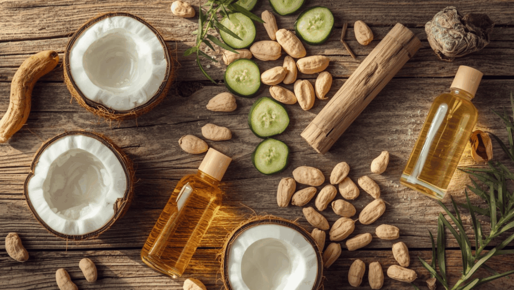 लाकडी घाणा तेल – स्थानिक आरोग्यदायी परंपरेचे गुपित 10 Lakdi Ghana Tel – Shuddh, Natural Ani Arogyadayee Local Cold Pressed Oil In Wooden Bowl Near Traditional Oil Press.