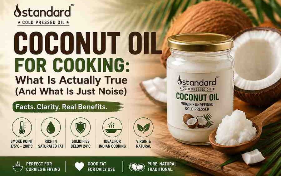 Coconut Oil For Cooking: What Is Actually True (And What Is Just Noise) 2 100% Cold Pressed Coconut Oil For Healthy Cooking