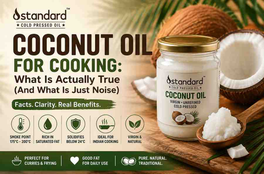 Coconut Oil For Cooking: What Is Actually True (And What Is Just Noise) 1 100% Cold Pressed Coconut Oil For Healthy Cooking