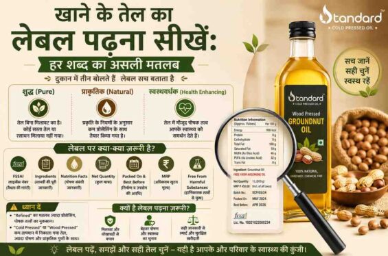खाने के तेल का लेबल पढ़ना सीखें: हर शब्द का असली मतलब