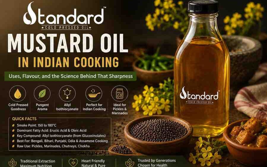 Mustard Oil In Indian Cooking: Uses, Flavour, And The Science Behind That Sharpness 6 Cold-Pressed Mustard Oil